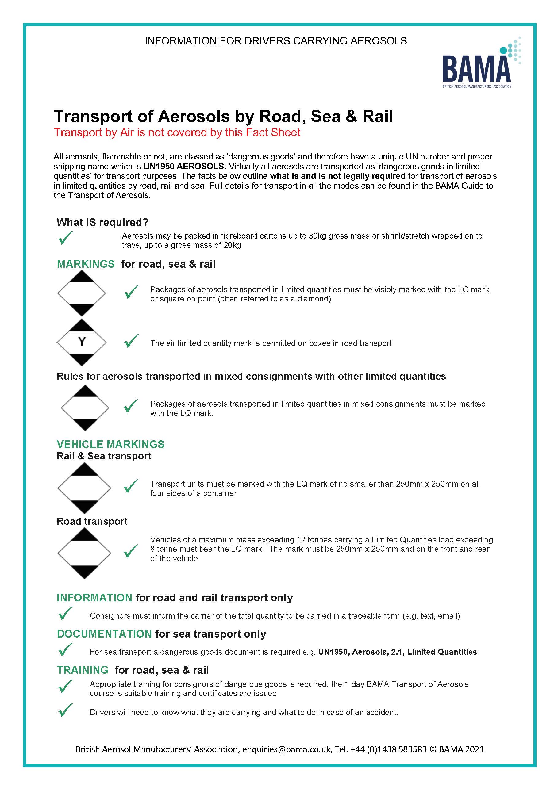 Transport Factsheet 2019